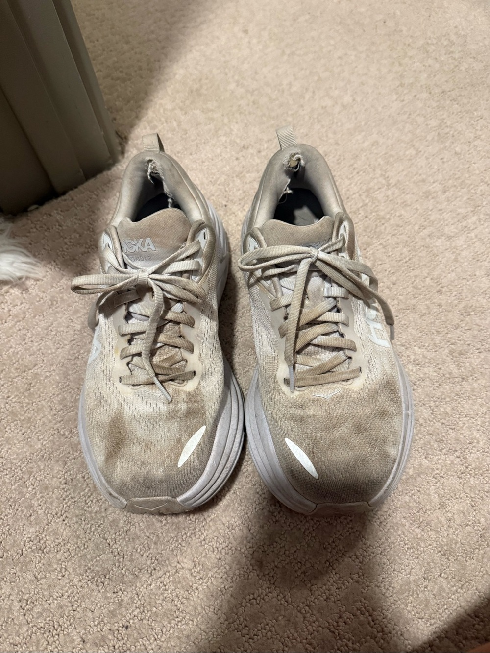 Hoka Women’s Athletic Shoes — Beige
